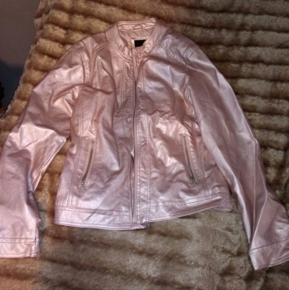 Faux leather jacket